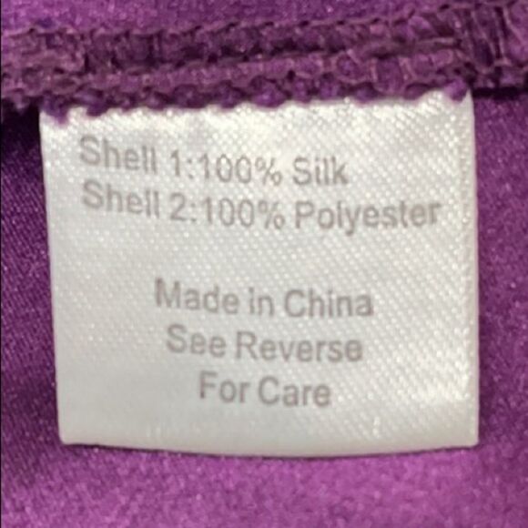 Parker Mesh Stripe Fit and Flare Purple Dress - Picture 8 of 8